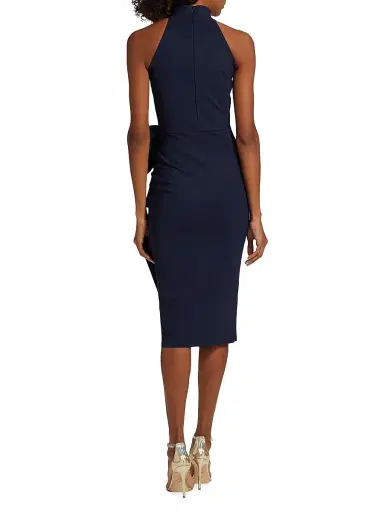 Chiara Boni La Petite Robe Women's Halter Ruffle Midi Dress | Thumbnail 5 Chiara Boni La Petite Robe Women's Halter Ruffle Midi Dress | Thumbnail 5