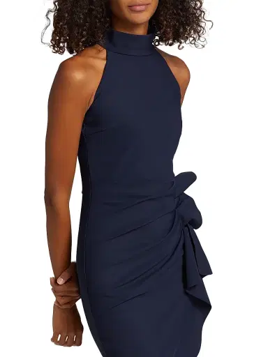 Chiara Boni La Petite Robe Women's Halter Ruffle Midi Dress | Thumbnail 6 Chiara Boni La Petite Robe Women's Halter Ruffle Midi Dress | Thumbnail 6