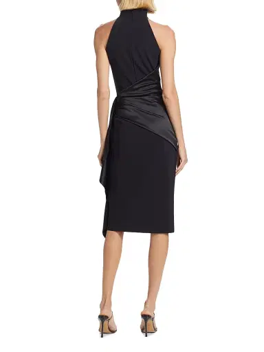 Chiara Boni La Petite Robe Women's Satin Sash Sheath Dress | Thumbnail 5 Chiara Boni La Petite Robe Women's Satin Sash Sheath Dress | Thumbnail 5