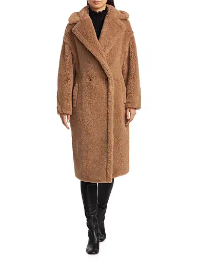 Max Mara Women's Teddy Bear Icon Coat - Camel | Thumbnail 3 Max Mara Women's Teddy Bear Icon Coat - Camel | Thumbnail 3