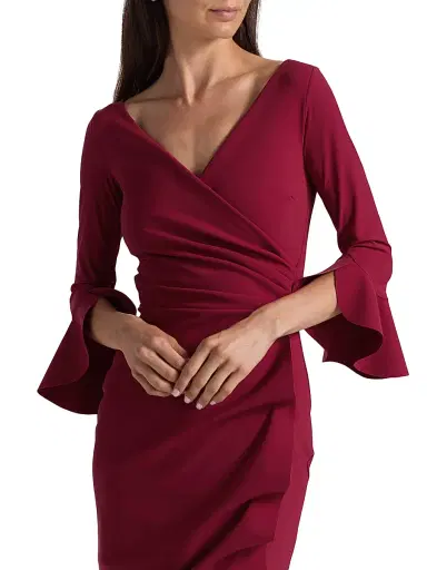 Chiara Boni La Petite Robe Women's Trina Ruffle Sheath Dress | Thumbnail 6 Chiara Boni La Petite Robe Women's Trina Ruffle Sheath Dress | Thumbnail 6
