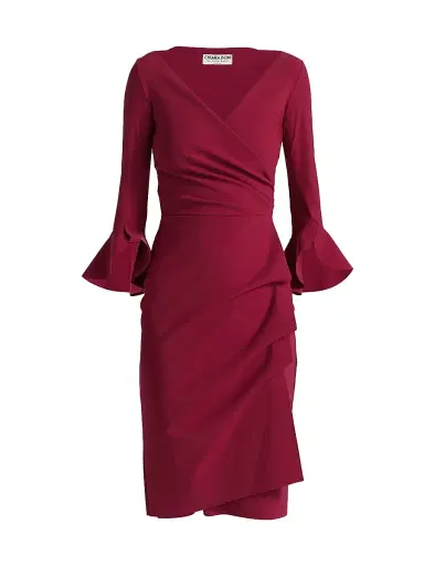 Chiara Boni La Petite Robe Women's Trina Ruffle Sheath Dress | Thumbnail 1 Chiara Boni La Petite Robe Women's Trina Ruffle Sheath Dress | Thumbnail 1