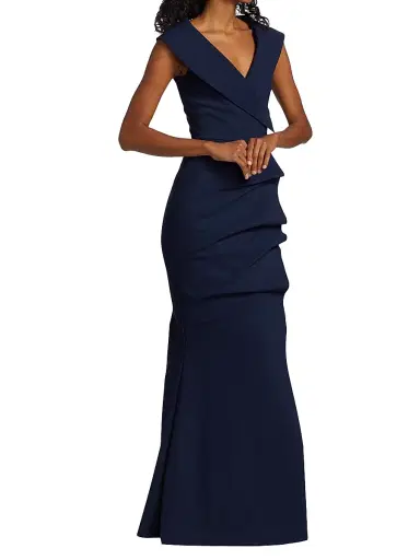 Chiara Boni La Petite Robe Women's Cocoon Collar Trumpet Gown | Thumbnail 2 Chiara Boni La Petite Robe Women's Cocoon Collar Trumpet Gown | Thumbnail 2