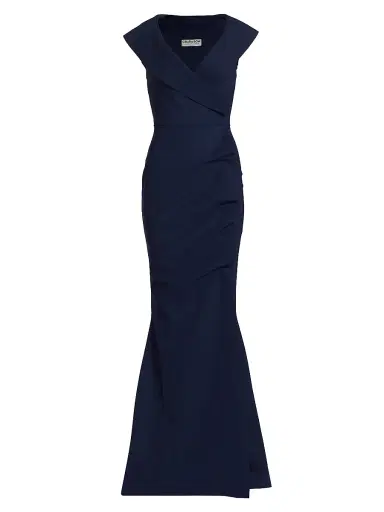 Chiara Boni La Petite Robe Women's Cocoon Collar Trumpet Gown | Thumbnail 1 Chiara Boni La Petite Robe Women's Cocoon Collar Trumpet Gown | Thumbnail 1