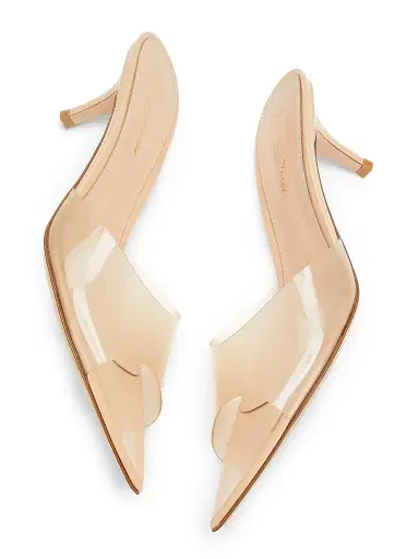 Gianvito Rossi Women's Elle 55MM Plexi Mules - Beige - Size 12 | Thumbnail 6 Gianvito Rossi Women's Elle 55MM Plexi Mules - Beige - Size 12 | Thumbnail 6