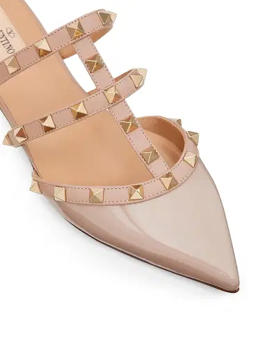 Valentino Garavani Women's Rockstud Patent-Leather Mules | Thumbnail 5 Valentino Garavani Women's Rockstud Patent-Leather Mules | Thumbnail 5