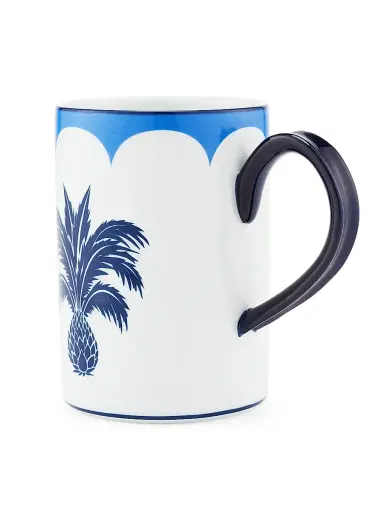 Aquazzura Jaipur Porcelain Mug - Blue | Thumbnail 2 Aquazzura Jaipur Porcelain Mug - Blue | Thumbnail 2
