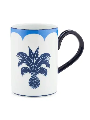 Aquazzura Jaipur Porcelain Mug - Blue | Thumbnail 1 Aquazzura Jaipur Porcelain Mug - Blue | Thumbnail 1
