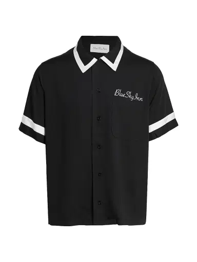 Blue Sky Inn Men's Waiter Short-Sleeve Shirt - Black | Thumbnail 1 Blue Sky Inn Men's Waiter Short-Sleeve Shirt - Black | Thumbnail 1