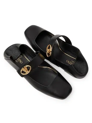 Valentino Garavani Women's VLogo Locker Mary Jane Ballerina Flats - | Thumbnail 5 Valentino Garavani Women's VLogo Locker Mary Jane Ballerina Flats - | Thumbnail 5