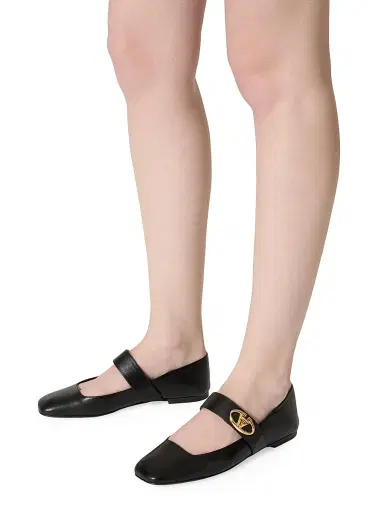 Valentino Garavani Women's VLogo Locker Mary Jane Ballerina Flats - | Thumbnail 7 Valentino Garavani Women's VLogo Locker Mary Jane Ballerina Flats - | Thumbnail 7