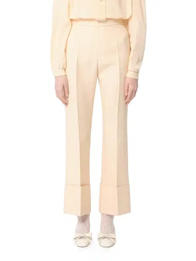 Valentino Garavani Women's Crepe Couture Pants - Ivory - Size 8 | Thumbnail 3 Valentino Garavani Women's Crepe Couture Pants - Ivory - Size 8 | Thumbnail 3