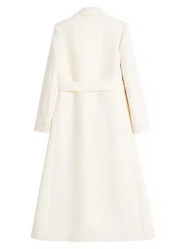 Valentino Garavani Women's Drill Double Coat - Ivory - Size 6 | Thumbnail 1 Valentino Garavani Women's Drill Double Coat - Ivory - Size 6 | Thumbnail 1