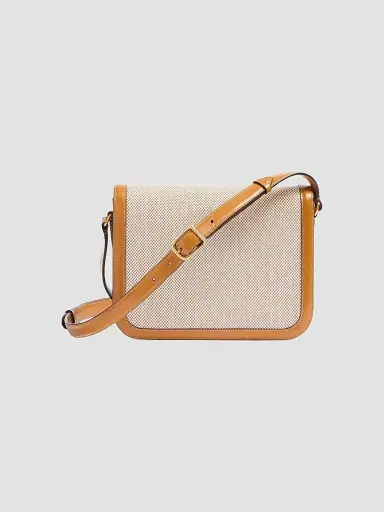 Valentino Garavani Women's 9 to 5 Canvas Shoulder Bag - Natural Golden Cuir | Thumbnail 5 Valentino Garavani Women's 9 to 5 Canvas Shoulder Bag - Natural Golden Cuir | Thumbnail 5