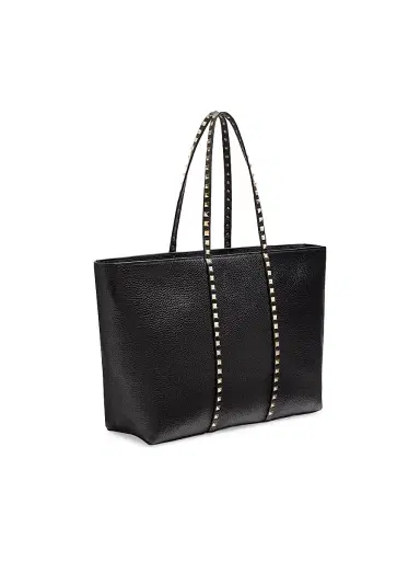 Valentino Garavani Women's Rockstud Shopping Tote Bag in Grainy Calfskin | Thumbnail 3 Valentino Garavani Women's Rockstud Shopping Tote Bag in Grainy Calfskin | Thumbnail 3