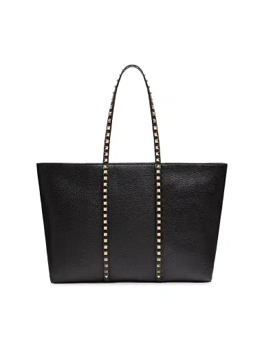 Valentino Garavani Women's Rockstud Shopping Tote Bag in Grainy Calfskin | Thumbnail 5 Valentino Garavani Women's Rockstud Shopping Tote Bag in Grainy Calfskin | Thumbnail 5