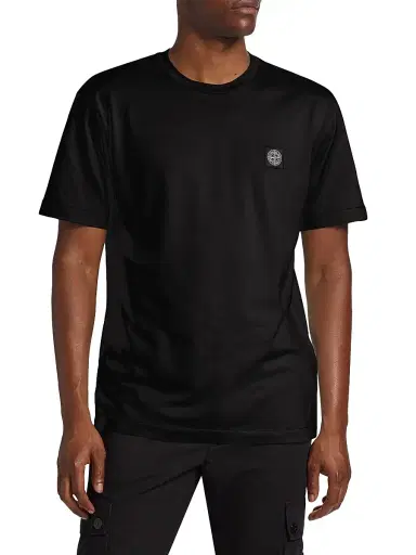 Stone Island Men's Cotton Crewneck T-Shirt - Black - Size Small | Thumbnail 3 Stone Island Men's Cotton Crewneck T-Shirt - Black - Size Small | Thumbnail 3