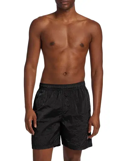 Stone Island Men's Logo Swim Shorts - Black | Thumbnail 3 Stone Island Men's Logo Swim Shorts - Black | Thumbnail 3