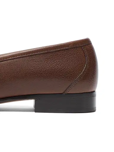 Valentino Garavani Men's VLogo Signature Buffalo Loafers - Bark Brown - Size 6 | Thumbnail 4 Valentino Garavani Men's VLogo Signature Buffalo Loafers - Bark Brown - Size 6 | Thumbnail 4