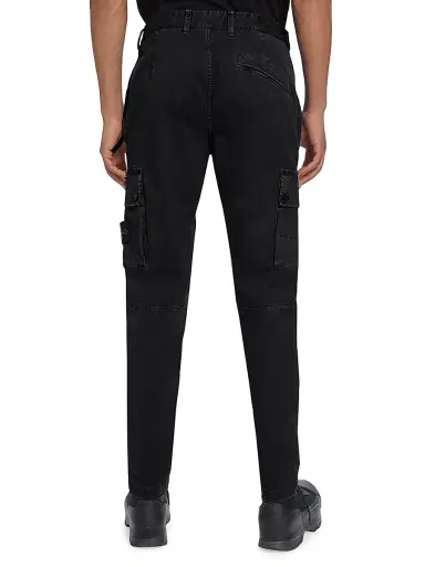 Stone Island Men's Broken Twill Cotton Trousers - Black - Size 38 | Thumbnail 5 Stone Island Men's Broken Twill Cotton Trousers - Black - Size 38 | Thumbnail 5