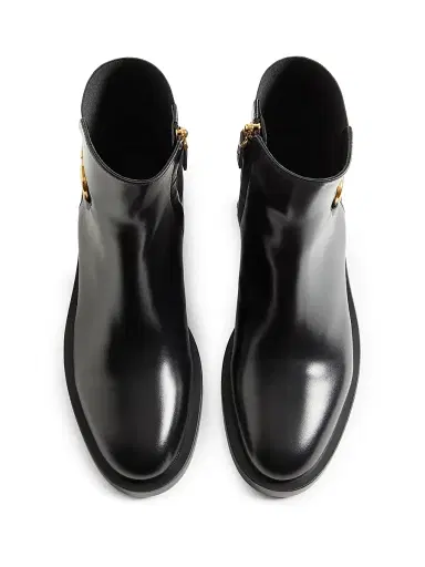 Valentino Garavani Women's VLogo Signature Calfskin Ankle Boots 30 MM - Black - Size 5.5 | Thumbnail 3 Valentino Garavani Women's VLogo Signature Calfskin Ankle Boots 30 MM - Black - Size 5.5 | Thumbnail 3