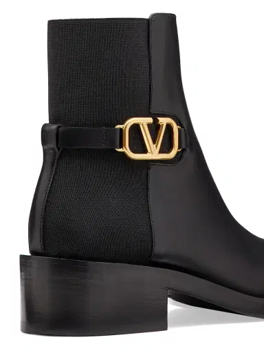 Valentino Garavani Women's VLogo Signature Calfskin Ankle Boots 30 MM - Black - Size 5.5 | Thumbnail 5 Valentino Garavani Women's VLogo Signature Calfskin Ankle Boots 30 MM - Black - Size 5.5 | Thumbnail 5