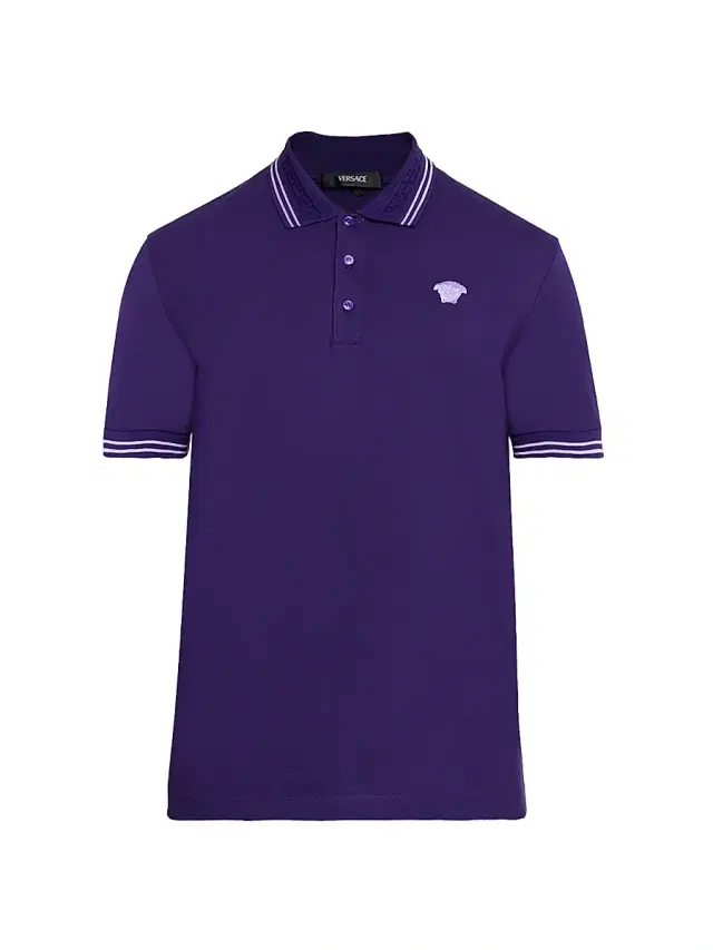 Men's Medusa Pop Piqué Polo - Deep Purple Men's Medusa Pop Piqué Polo - Deep Purple
