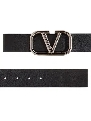 Valentino Garavani Men's VLogo Signature Calfskin Belt 40 MM - Black - Size 48 | Thumbnail 3 Valentino Garavani Men's VLogo Signature Calfskin Belt 40 MM - Black - Size 48 | Thumbnail 3