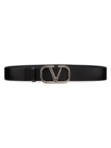 Valentino Garavani Men's VLogo Signature Calfskin Belt 40 MM - Black - Size 48 | Thumbnail 1 Valentino Garavani Men's VLogo Signature Calfskin Belt 40 MM - Black - Size 48 | Thumbnail 1