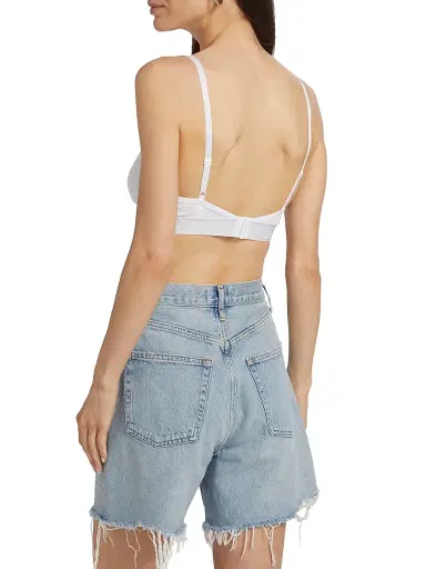 Versace Women's Rib-Knit Logo Bralette - White - Size XL | Thumbnail 4 Versace Women's Rib-Knit Logo Bralette - White - Size XL | Thumbnail 4