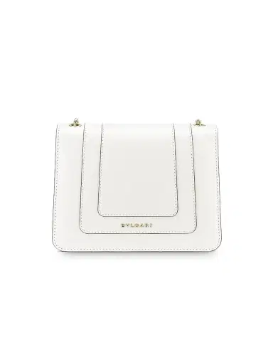 BVLGARI Women's Small Serpenti Leather Crossbody Bag - White Agate | Thumbnail 4 BVLGARI Women's Small Serpenti Leather Crossbody Bag - White Agate | Thumbnail 4