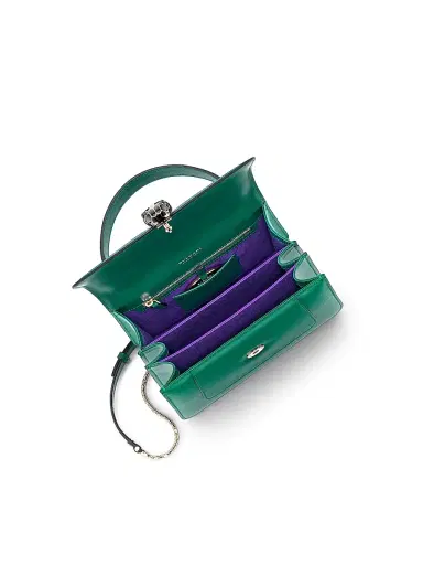 BVLGARI Women's Large Serpenti Leather Top Handle Bag - Emerald Green | Thumbnail 2 BVLGARI Women's Large Serpenti Leather Top Handle Bag - Emerald Green | Thumbnail 2