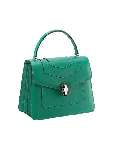 BVLGARI Women's Large Serpenti Leather Top Handle Bag - Emerald Green | Thumbnail 1 BVLGARI Women's Large Serpenti Leather Top Handle Bag - Emerald Green | Thumbnail 1
