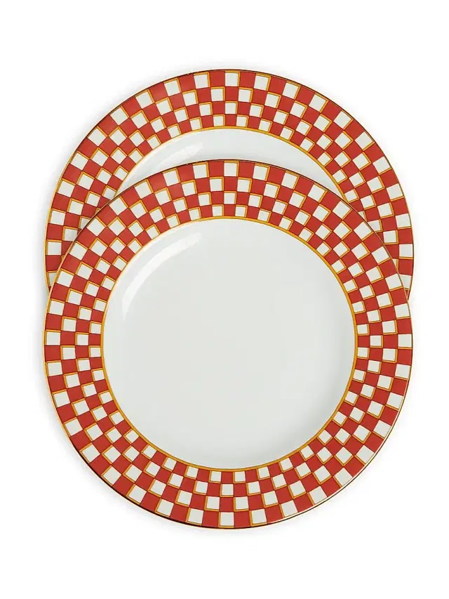 Dinner Plates Set of 2 - Apollo Orange Dinner Plates Set of 2 - Apollo Orange