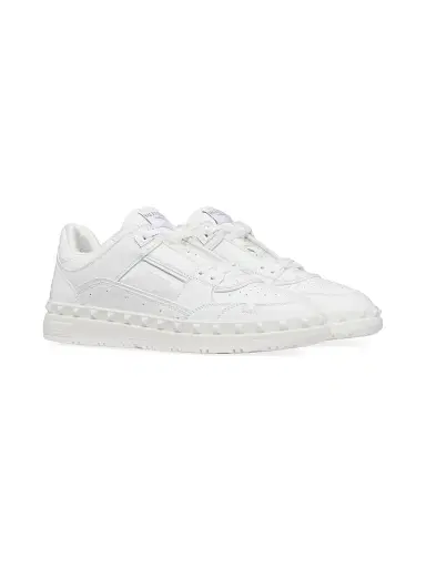 Valentino Garavani Men's Freedots Low Top Sneakers In Calfskin - White - Size 11.5 | Thumbnail 2 Valentino Garavani Men's Freedots Low Top Sneakers In Calfskin - White - Size 11.5 | Thumbnail 2