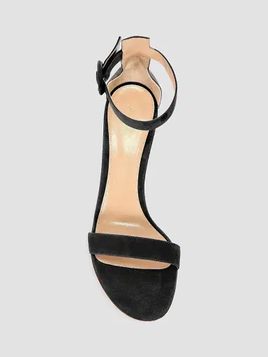 Gianvito Rossi Women's Portofino Suede Sandals - Black - Size 12 | Thumbnail 5 Gianvito Rossi Women's Portofino Suede Sandals - Black - Size 12 | Thumbnail 5