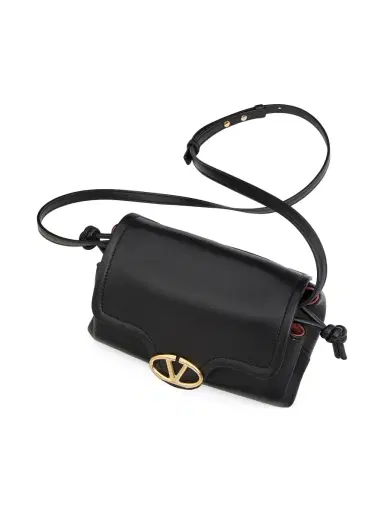 Valentino Garavani Women's VLogo 1960 Nappa Leather Mini Bag - Black | Thumbnail 5 Valentino Garavani Women's VLogo 1960 Nappa Leather Mini Bag - Black | Thumbnail 5