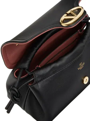 Valentino Garavani Women's VLogo 1960 Nappa Leather Mini Bag - Black | Thumbnail 6 Valentino Garavani Women's VLogo 1960 Nappa Leather Mini Bag - Black | Thumbnail 6