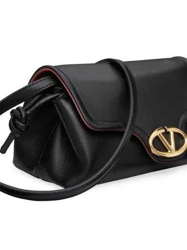 Valentino Garavani Women's VLogo 1960 Nappa Leather Mini Bag - Black | Thumbnail 7 Valentino Garavani Women's VLogo 1960 Nappa Leather Mini Bag - Black | Thumbnail 7