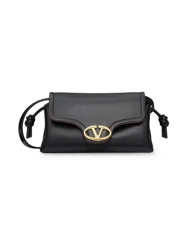 Valentino Garavani Women's VLogo 1960 Nappa Leather Mini Bag - Black | Thumbnail 8 Valentino Garavani Women's VLogo 1960 Nappa Leather Mini Bag - Black | Thumbnail 8