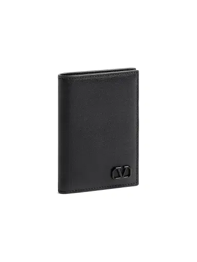 Valentino Garavani Men's VLogo Signature Cardholder - Black | Thumbnail 3 Valentino Garavani Men's VLogo Signature Cardholder - Black | Thumbnail 3