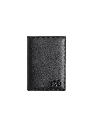 Valentino Garavani Men's VLogo Signature Cardholder - Black | Thumbnail 1 Valentino Garavani Men's VLogo Signature Cardholder - Black | Thumbnail 1