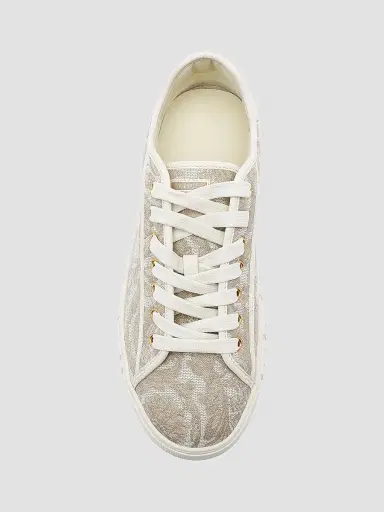 Versace Men's Barocco & Leather Low-Top Sneakers - Beige Multi - Size 6.5 | Thumbnail 5 Versace Men's Barocco & Leather Low-Top Sneakers - Beige Multi - Size 6.5 | Thumbnail 5