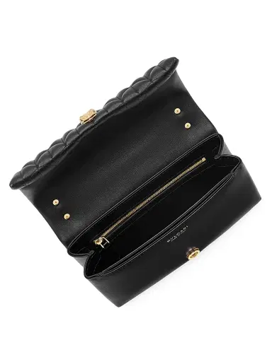 BVLGARI Women's Serpenti Cabochon Matelassé Leather Top Handle Bag - Black | Thumbnail 2 BVLGARI Women's Serpenti Cabochon Matelassé Leather Top Handle Bag - Black | Thumbnail 2