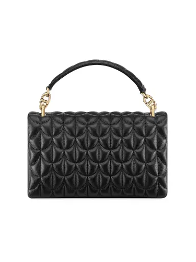 BVLGARI Women's Serpenti Cabochon Matelassé Leather Top Handle Bag - Black | Thumbnail 4 BVLGARI Women's Serpenti Cabochon Matelassé Leather Top Handle Bag - Black | Thumbnail 4