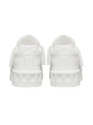 Valentino Garavani Men's One Stud XL Nappa Leather Low Top Sneakers - White | Thumbnail 3 Valentino Garavani Men's One Stud XL Nappa Leather Low Top Sneakers - White | Thumbnail 3