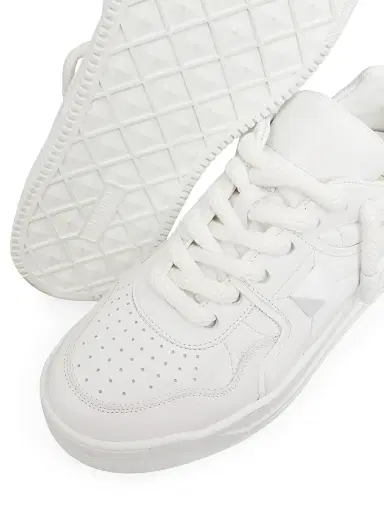 Valentino Garavani Men's One Stud XL Nappa Leather Low Top Sneakers - White | Thumbnail 5 Valentino Garavani Men's One Stud XL Nappa Leather Low Top Sneakers - White | Thumbnail 5