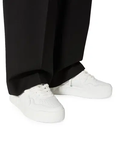 Valentino Garavani Men's One Stud XL Nappa Leather Low Top Sneakers - White | Thumbnail 6 Valentino Garavani Men's One Stud XL Nappa Leather Low Top Sneakers - White | Thumbnail 6