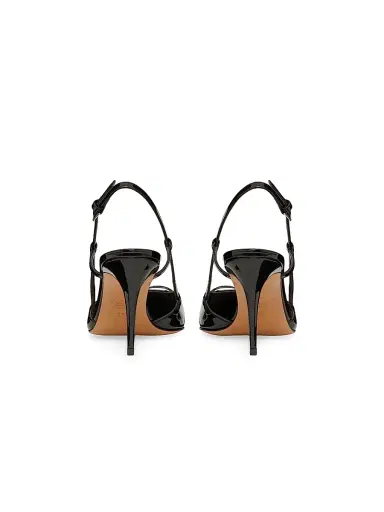Valentino Garavani Women's VLogo 80MM Signature Patent Leather Slingback Pumps - Rose Cannelle | Thumbnail 15 Valentino Garavani Women's VLogo 80MM Signature Patent Leather Slingback Pumps - Rose Cannelle | Thumbnail 15