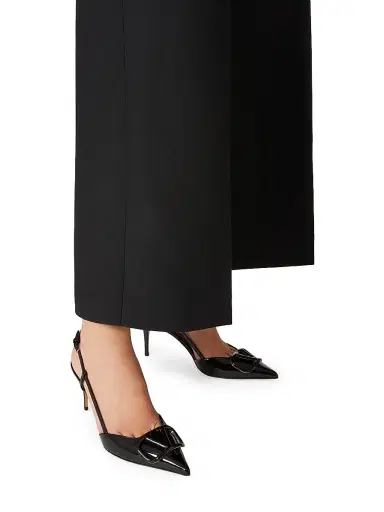 Valentino Garavani Women's VLogo 80MM Signature Patent Leather Slingback Pumps - Rose Cannelle | Thumbnail 18 Valentino Garavani Women's VLogo 80MM Signature Patent Leather Slingback Pumps - Rose Cannelle | Thumbnail 18